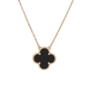 VAN CLEEF & ARPELS Vintage Alhambra Onyx necklace 800000136869000